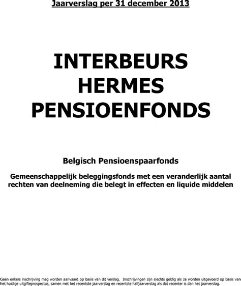 interbeurs hermes pensioenfonds|Inter.